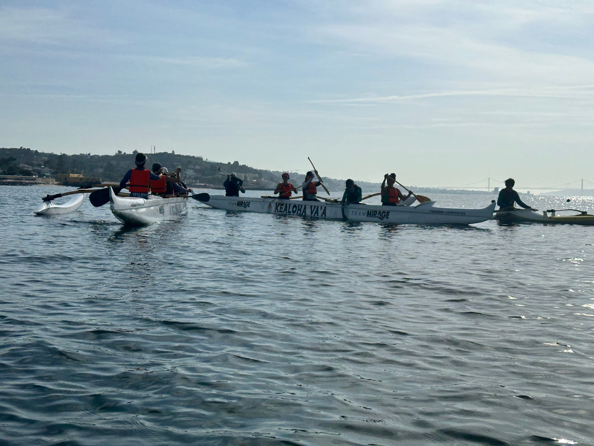 Sessão de canoa havaiana (Va'a) com a Kealoha em Oeiras — fotografia 7